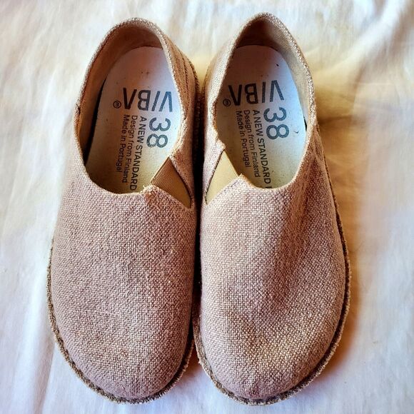 Vibae Viba Zuma Linen Wild Rose Womens Comfort Casual Slip On Shoes Size 38/US 8 - Picture 8 of 11